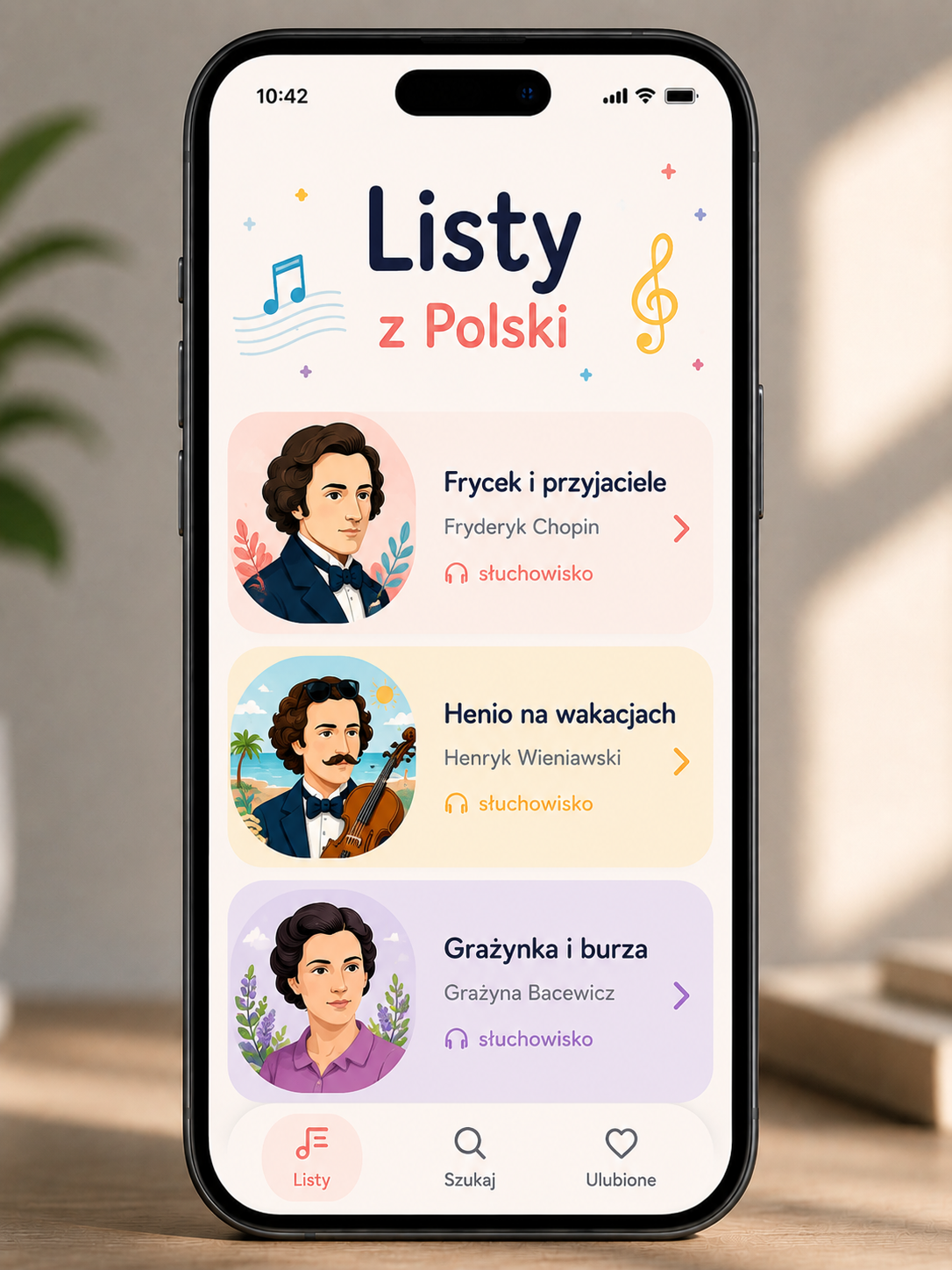 Listy z Polski na telefonie
